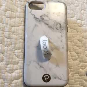 Loopy Original White Marble 6/7/8 SE iPhone Case